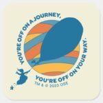 Oh The Places Youll Go Youre Off On Your Way Square Sticker