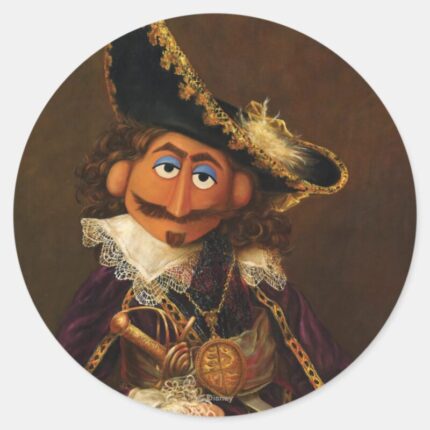 Oil Painting Classic Round Sticker