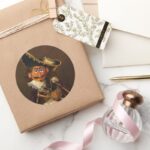 Oil Painting Classic Round Sticker