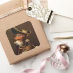 Oil Painting Square Sticker