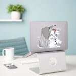 Olaf Licked By Wolf Sticker