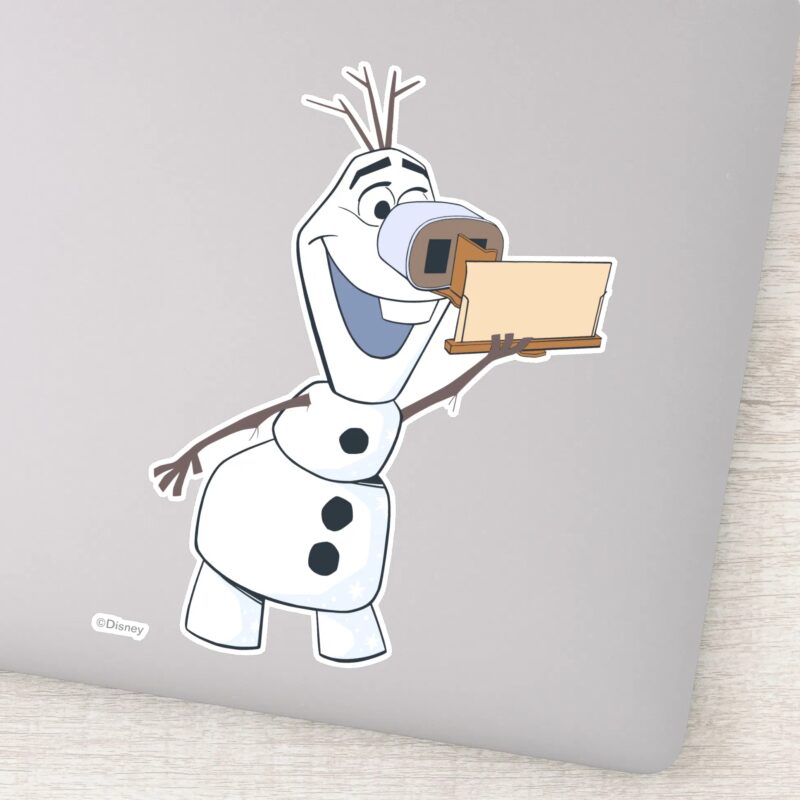Olaf With Viewfinder Nose Sticker