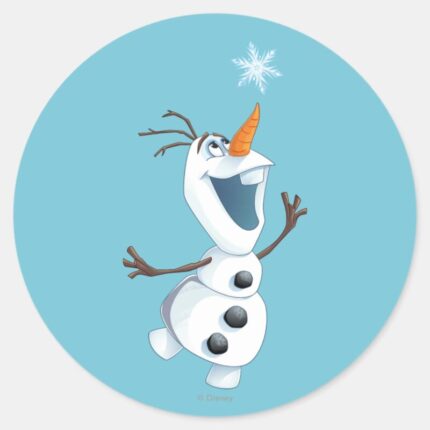 Olaf Blizzard Buddy Classic Round Sticker