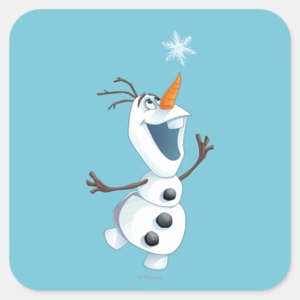 Olaf Blizzard Buddy Square Sticker