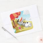 Olaf Chillin In The Sunshine Square Sticker