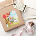 Olaf Chillin In The Sunshine Square Sticker