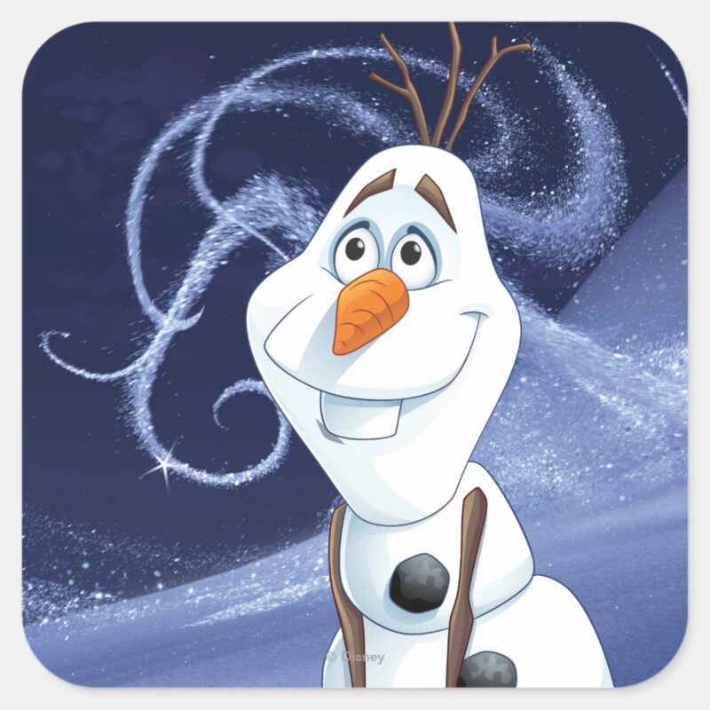 Olaf Cool Little Hero Square Sticker