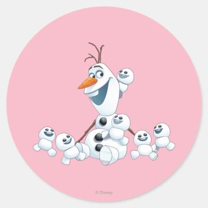 Olaf Gift Of Love Classic Round Sticker