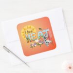 Olaf I Love The Heat And Sunshine Square Sticker