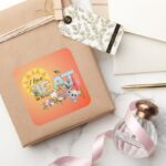 Olaf I Love The Heat And Sunshine Square Sticker