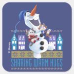 Olaf Sharing Warm Hugs Square Sticker