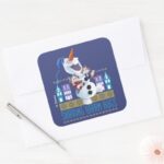 Olaf Sharing Warm Hugs Square Sticker