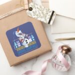 Olaf Sharing Warm Hugs Square Sticker