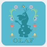Olaf Summer Fever Square Sticker