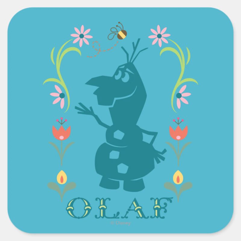 Olaf Summer Fever Square Sticker