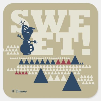 Olaf Sweet Square Sticker