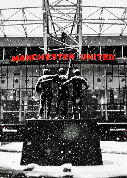 Old Trafford Stadium Football Poster