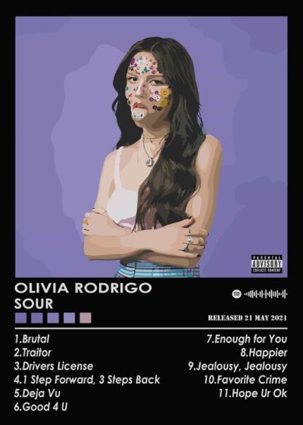 Olivia Rodrigo Sour Music Poster