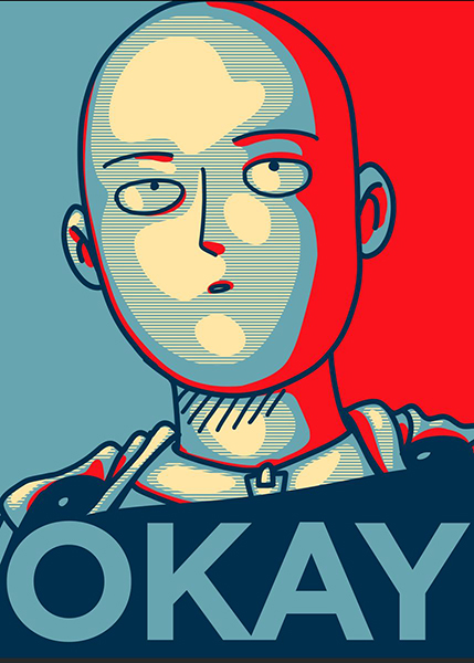 One Punch Man Saitama Pop art Poster
