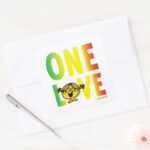 One Love Square Sticker