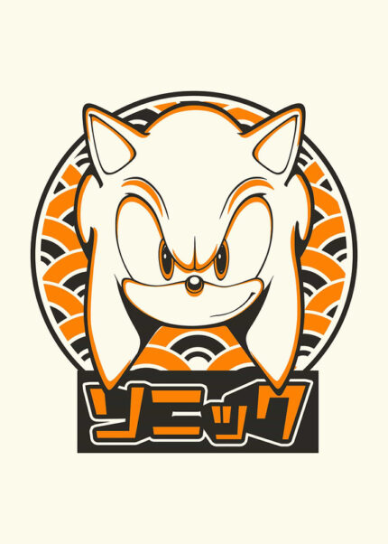Orange Sonic Poster