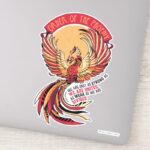 Order Of The Phoenix Crosshatched Emblem Sticker
