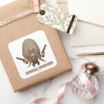 Original Mustache Square Sticker