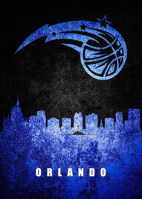 Orlando City Skyline Poster