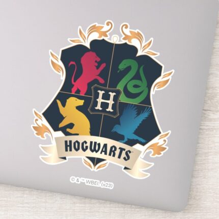 Ornate HOGWARTS™ House Crest Sticker