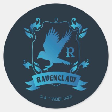 Ornate RAVENCLAW™ House Crest Classic Round Sticker