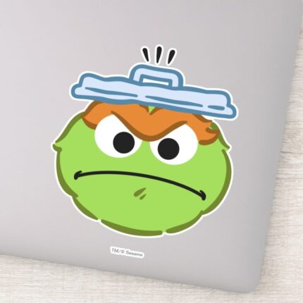 Oscar Angry Face Sticker