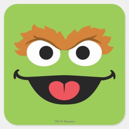 Oscar Face Art Square Sticker