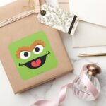 Oscar Face Art Square Sticker