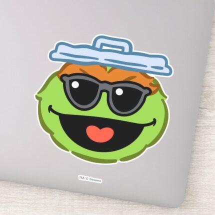 Oscar Smiling Face With Sunglasses Sticker