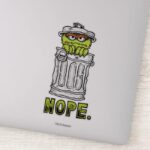 Oscar The Grouch Nope. Sticker