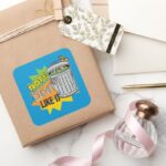 Oscar The Grouch Dont Like Square Sticker