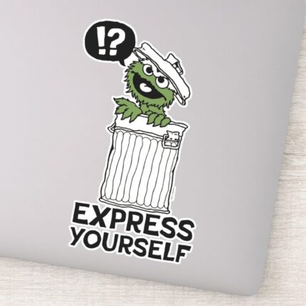 Oscar The Grouch Express Yourself Sticker