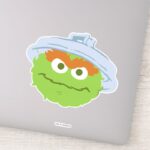 Oscar The Grouch Face Sticker