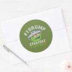 Oscar The Grouch Number 1 Classic Round Sticker