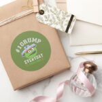 Oscar The Grouch Number 1 Classic Round Sticker