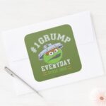 Oscar The Grouch Number 1 Square Sticker