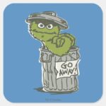 Oscar The Grouch Vintage 2 Square Sticker