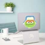 Oscar The Grouch Woodland Face Sticker