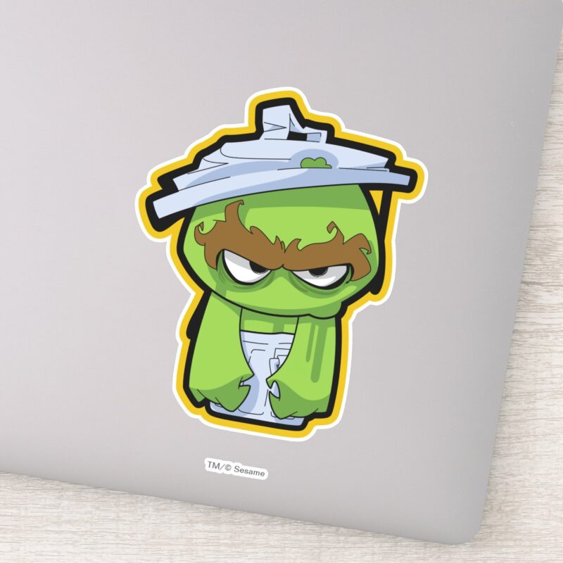 Oscar The Grouch Zombie Sticker Oscar The Grouch Zombie Sticker
