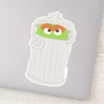 Oscar The Grouch His Trash Can Sticker