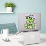 Oscar The Grouch I Feel Grouchy Today Sticker