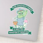 Oscar The Grouch Monster Treasure Graphic Sticker