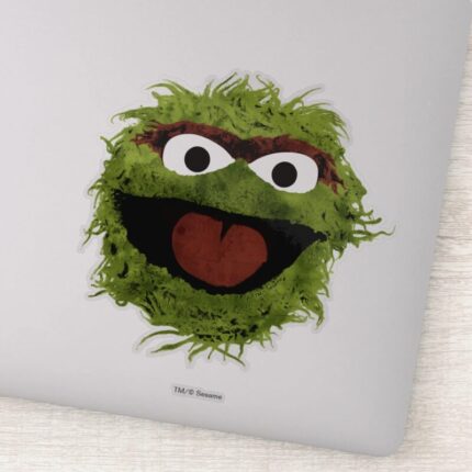 Oscar The Grouch Watercolor Trend Sticker