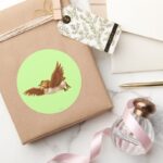 Owl Classic Round Sticker