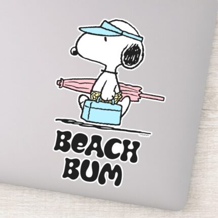 PEANUTS Beach Bum Snoopy Sticker